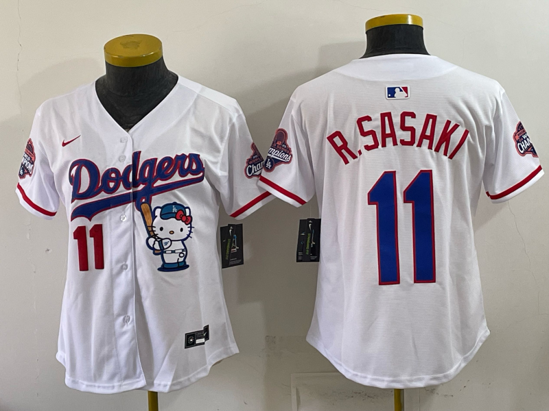 Men Los Angeles Dodgers #11 R. Sasaki white Game 2026 Nike MLB Jersey 0657004->los angeles dodgers->MLB Jersey